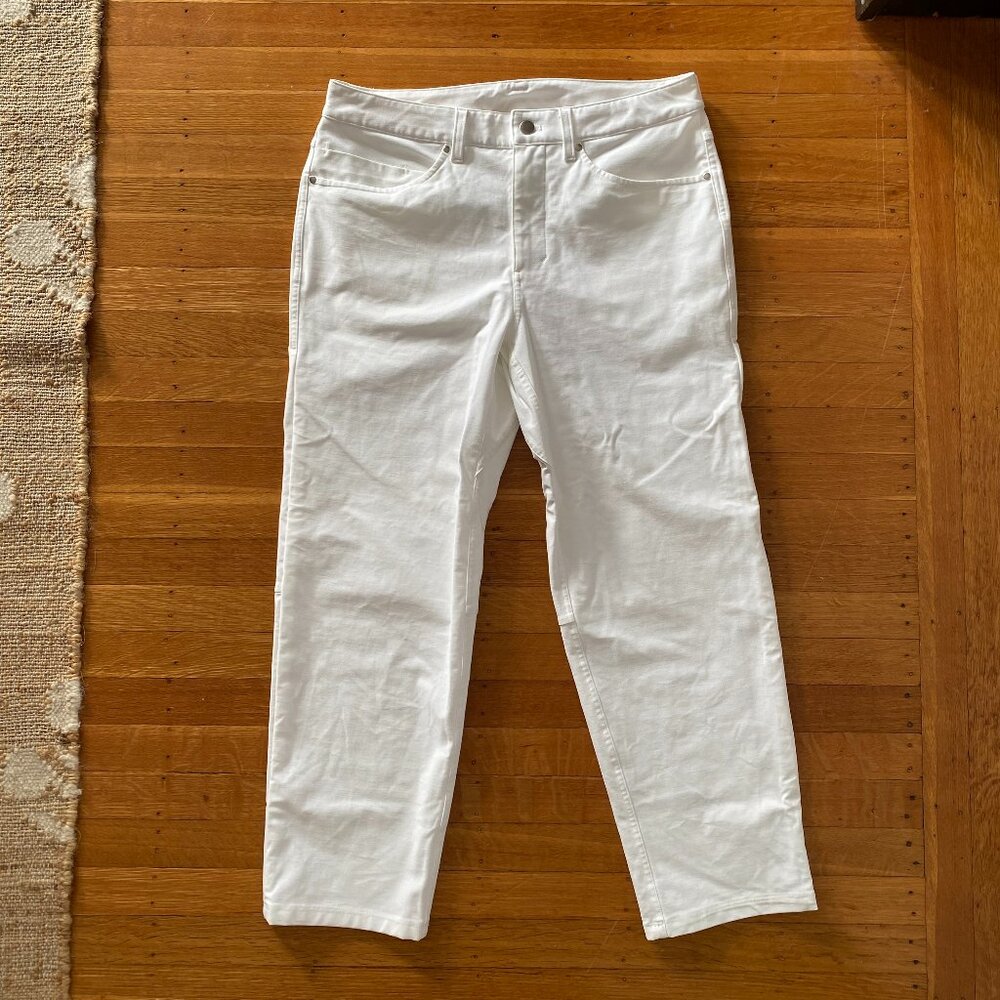 LuluLemon Men's ABC Relaxed-Fit Cropped Pant *Utilitech White 32
